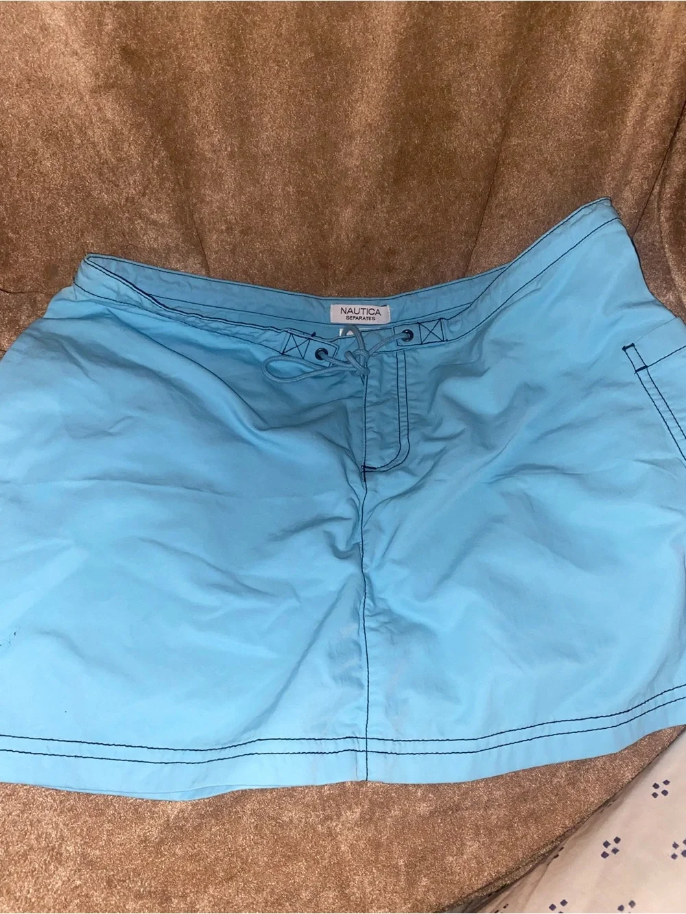 Nautica Swim Separates Bundle Medium Board & Bikini Bottoms Skirt Coastal Beach
